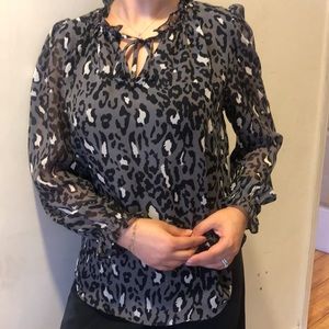 New Bar lll Lace blouse, long sleeve